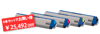 大容量トナーカートリッジ CMYK4色セット (TNR-C3RC1、TNR-C3RM1、TNR-C3RY1、TNR-C3RK1)